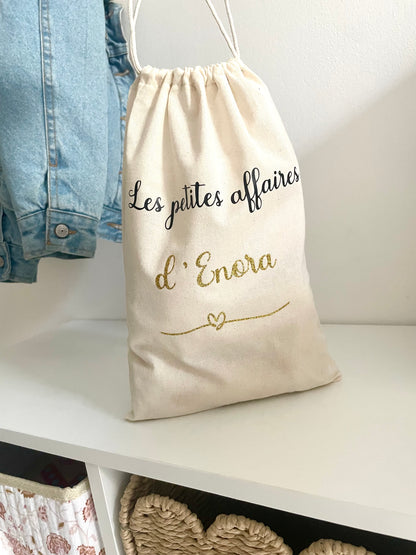 Sac à cordon en coton enfant